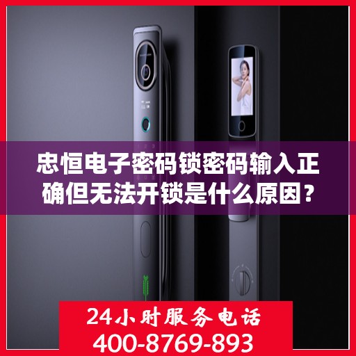 忠恒电子密码锁密码输入正确但无法开锁是什么原因？，密码输入正确但无法打开密码锁的原因可能是，密码错误、设备故障或系统设置问题。建议检查并确认正确的密码后尝试再次操作，如果问题依旧，请联系技术支持获取帮助。
